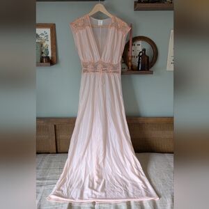 Vintage Pink Maxi Nightgown
